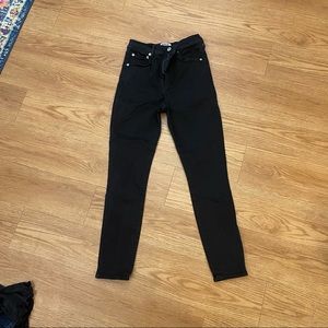 AGOLDE Sophie skinny black jeans
